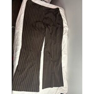 COURTENAY Stretch Trousers Pin Stripe Dress Pants Straight Leg size 16w